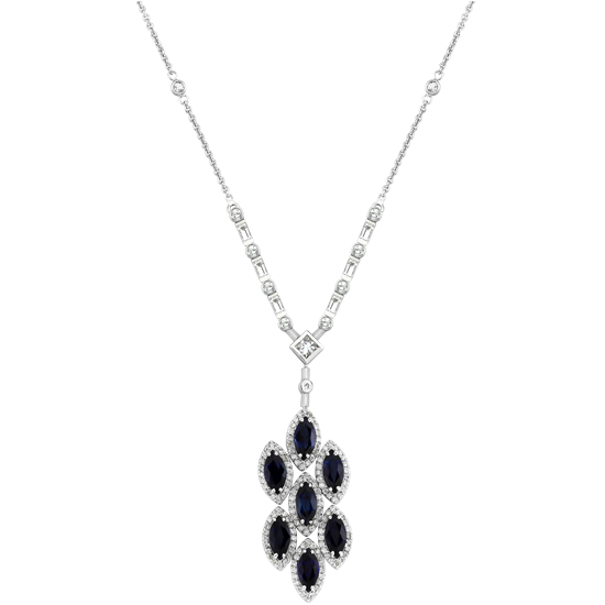Markiz Safir Kolye