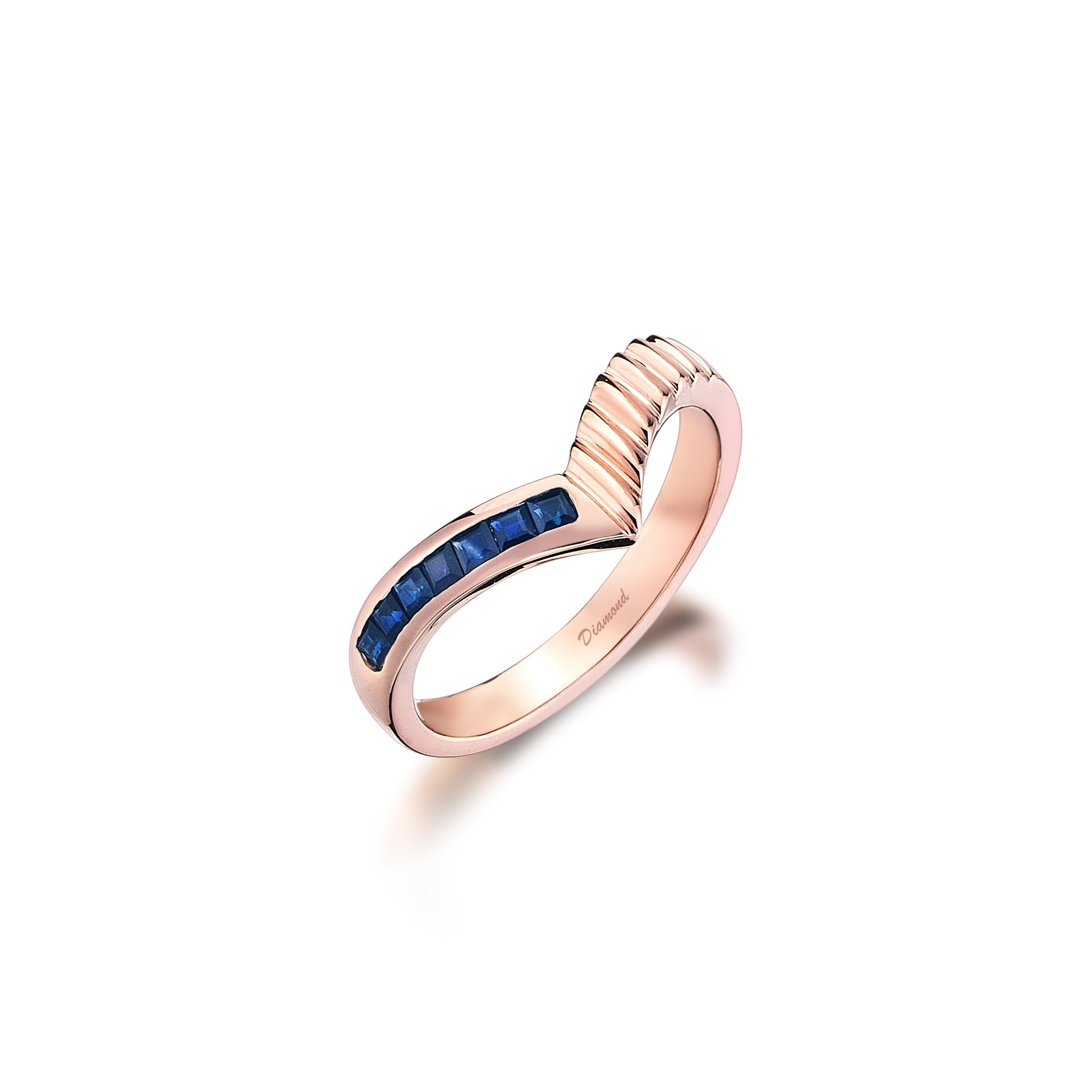 V model safir yüzük